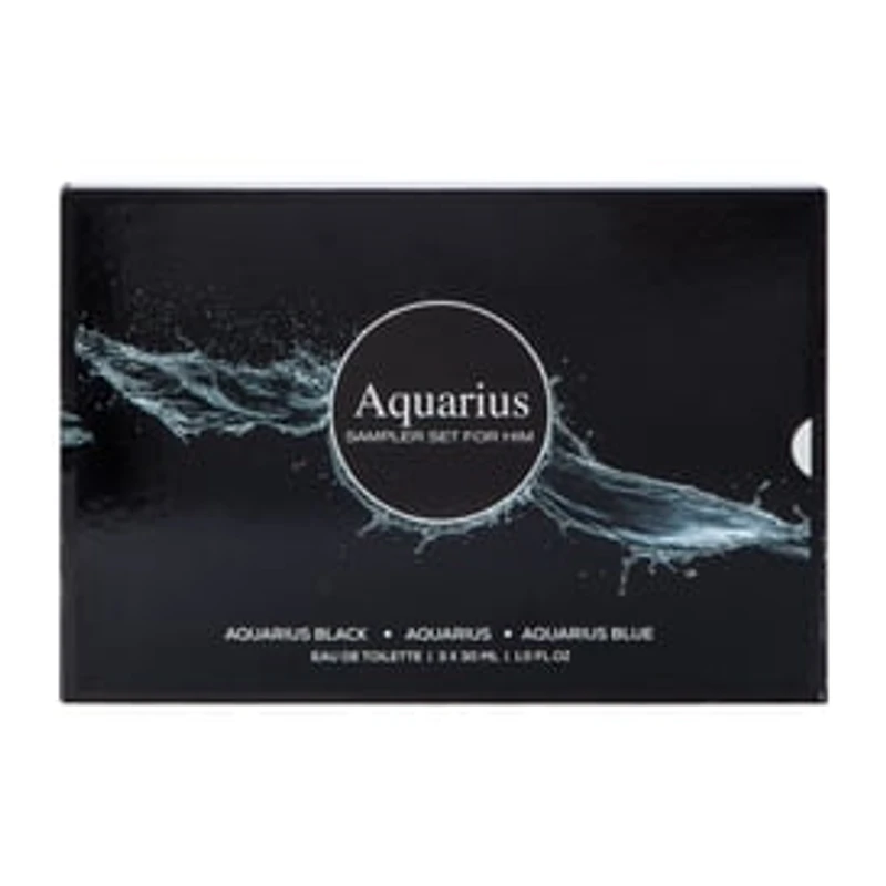 Aquarius Eau De Toilette Sampler Set For Him 3-Pack