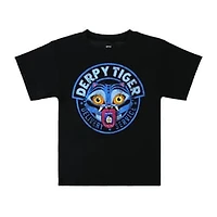 Juniors KPop Demon Hunters Derpy Tiger Delivery Service Graphic Tee