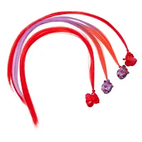 Mixed Claw Clips With Faux Hair 4-Count