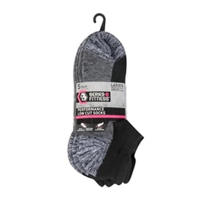 Juniors Low Cut Socks - Black & Gray