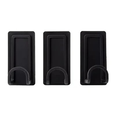 Peel & Stick Adhesive Hooks Set 3-Count