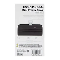 USB-C Portable Mini Power Bank 4000mAh
