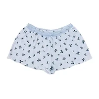 Juniors Floral Rib Shorts