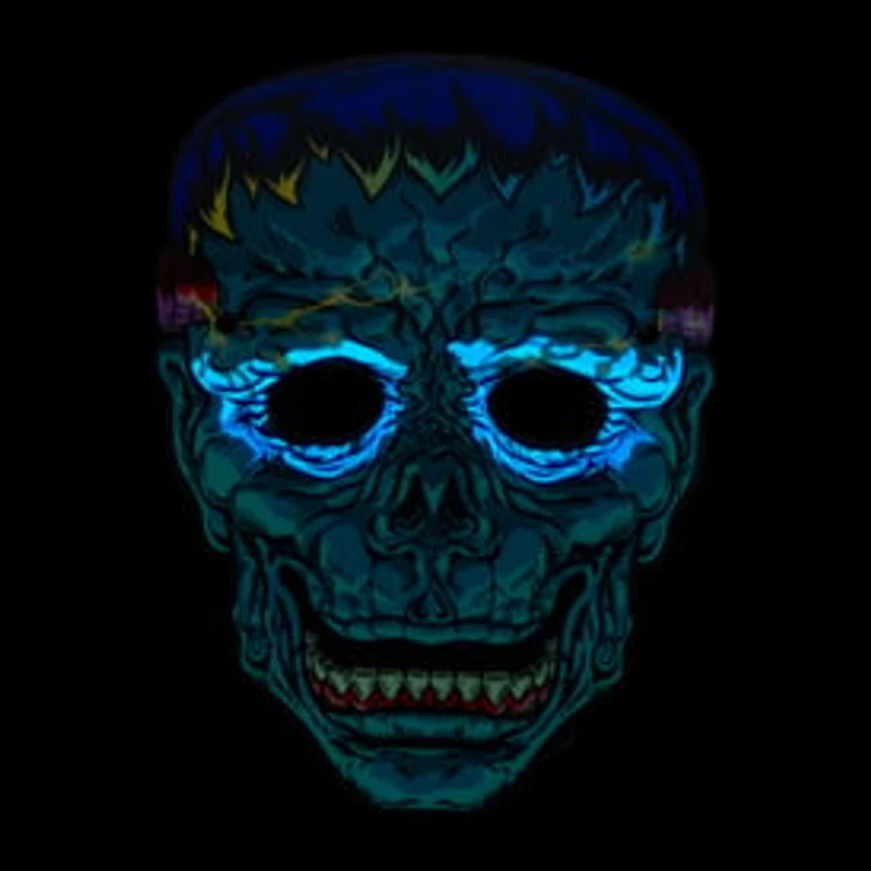 2D Light-Up Halloween Mask