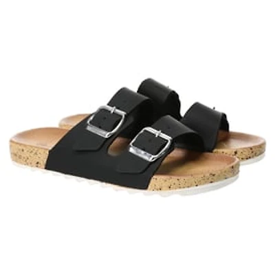 Ladies Double Buckle Sandals