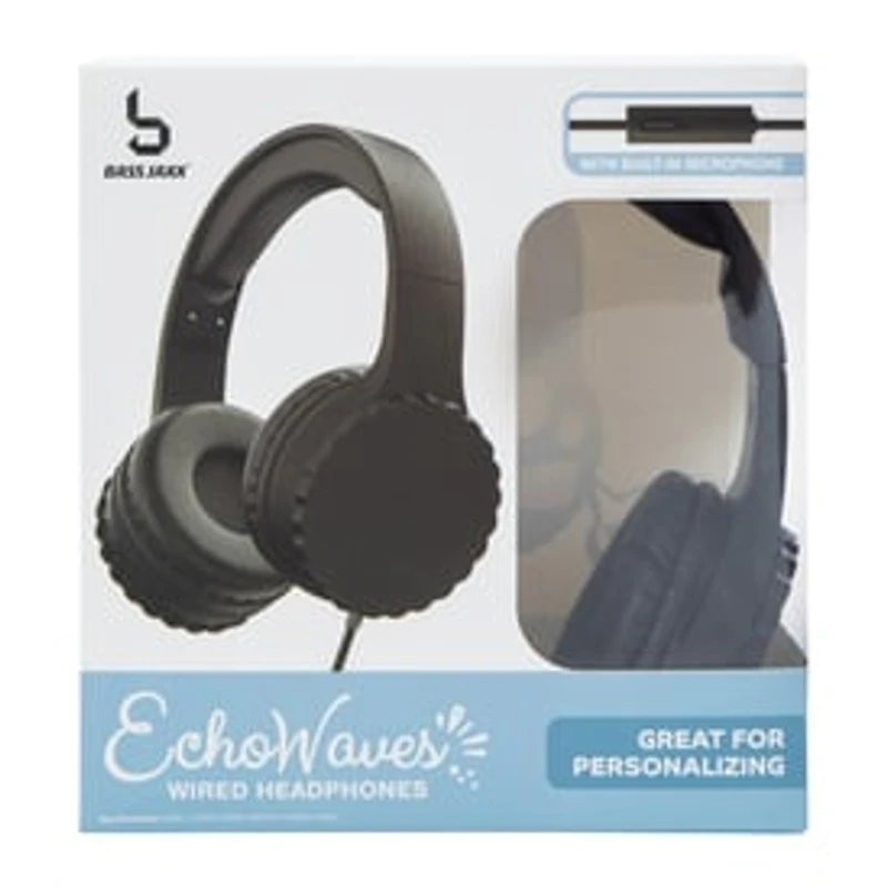Echowave Wired Headphones With Mic