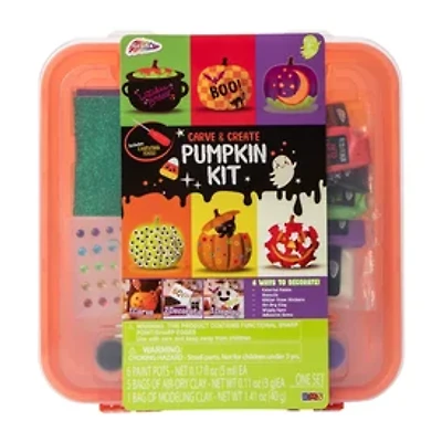Halloween Carve & Create Pumpkin Kit Set
