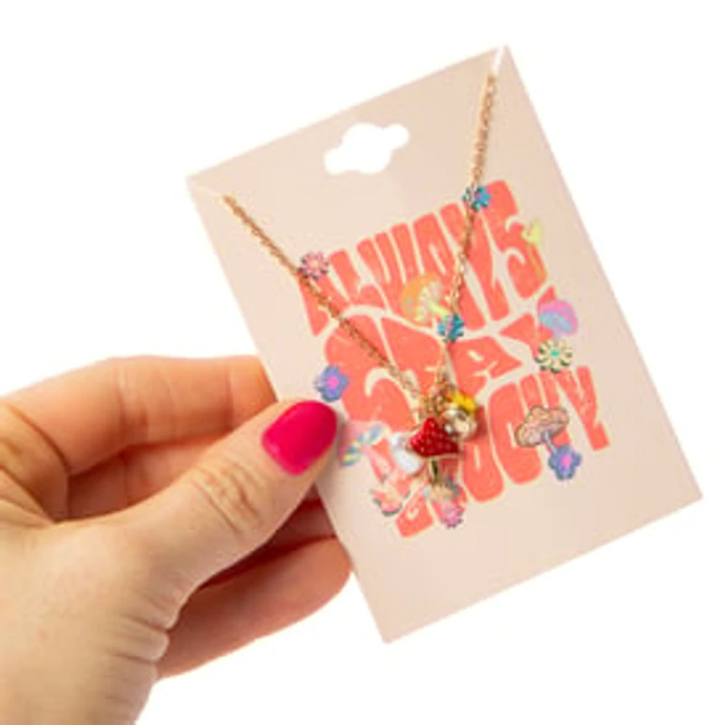 Groovy Mushroom Charm Necklace