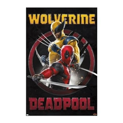 Marvel Wolverine & Deadpool Wall Art Poster 22.3in x 34in