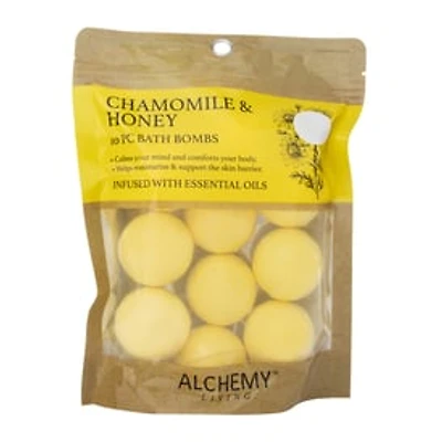 Alchemy Living™ Bath Bombs 10-Pack - Chamomile Honey