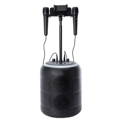Bluetooth® Karaoke Speaker w/ Phone Stand & 2 Microphones
