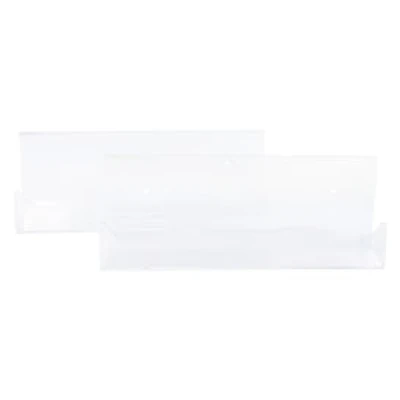Iridescent Wavy Floating Shelves 2-Count, 11.8in x 4.3in