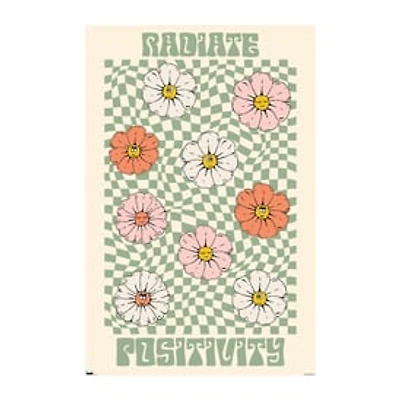 Radiate Positivity' Retro Poster 22.375in x 34in