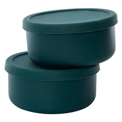 2-Count Round Silicone Food Containers 5.7in x 2.7in