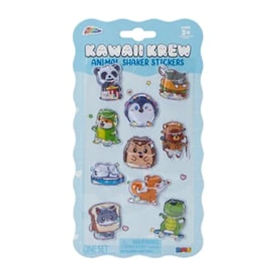 Kawaii Krew Blue Animal Shaker Stickers