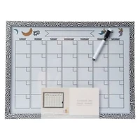 Framed Calendar Dry Erase Board 12in x 16in
