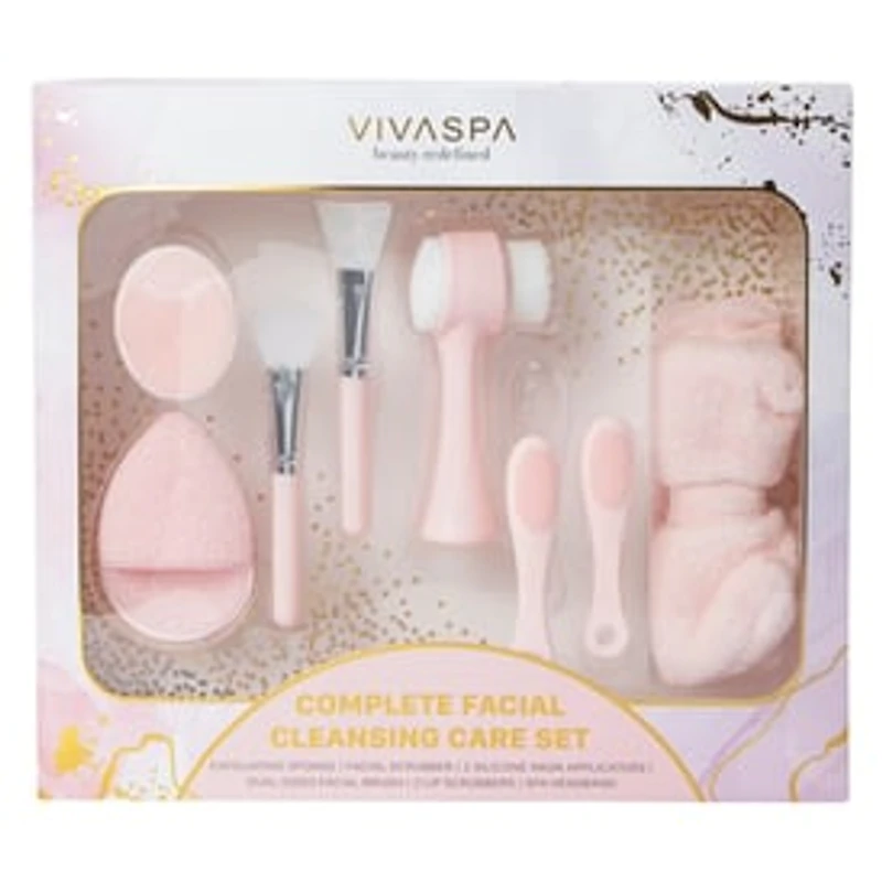 Vivaspa Complete Facial Cleansing Care 8-Piece Set