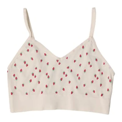 Strawberry Print V-Neck Bralette