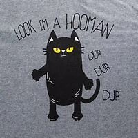 Look, I'm A Hooman, Dur Dur Dur' Cat Graphic Tee - Xl