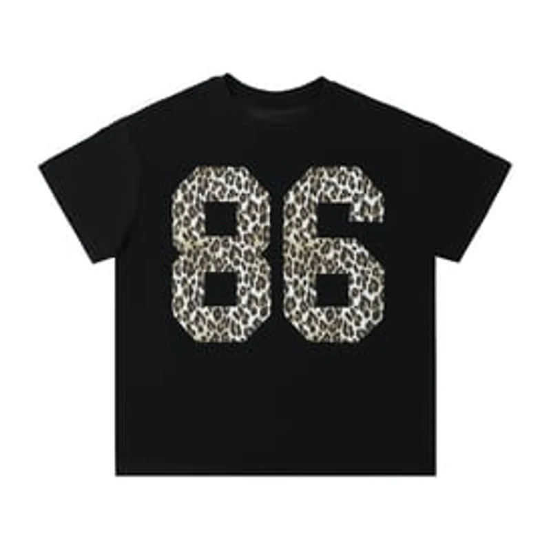 86 Leopard Print Graphic Tee