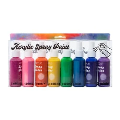 Acrylic Spray Paint 8-Count 1.69oz