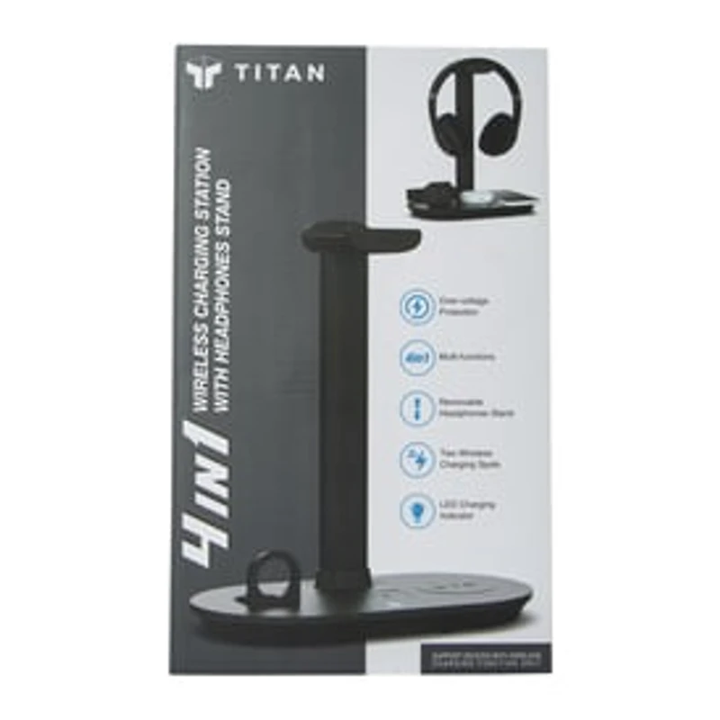 4-in-1 Headphone Stand With Wireless Charging Station