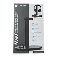 4-in-1 Headphone Stand With Wireless Charging Station