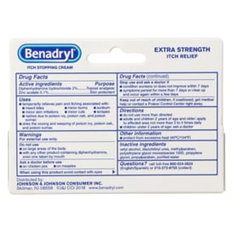 Benadryl® Extra Strength Itch-Stopping Cream 1oz