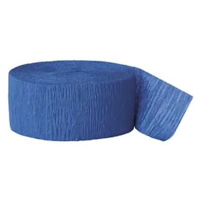 Royal Blue Crepe Streamer - Royal Blue