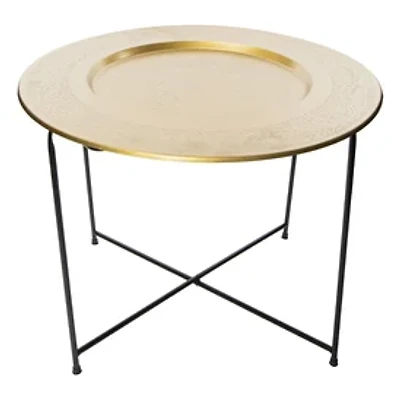 Gold Etched Table 17in x 21in
