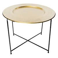 Gold Etched Table 17in x 21in