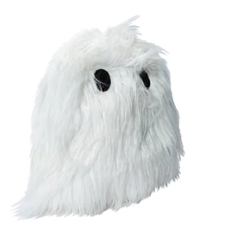 Fuzzy Ghost Halloween Throw Pillow 13in