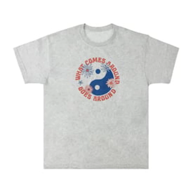 Yin Yang Flower Graphic Tee