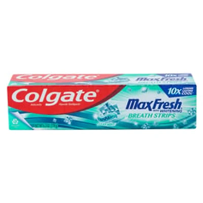 Colgate® Max Fresh® Toothpaste With Mini Whitening Breath Strips 6.3oz