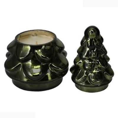 Glass Christmas Tree Scented Candle