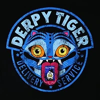 Juniors KPop Demon Hunters Derpy Tiger Delivery Service Graphic Tee
