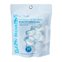 Bath Bombs Eucalyptus & Tea Tree 10-Pieces 1.76oz