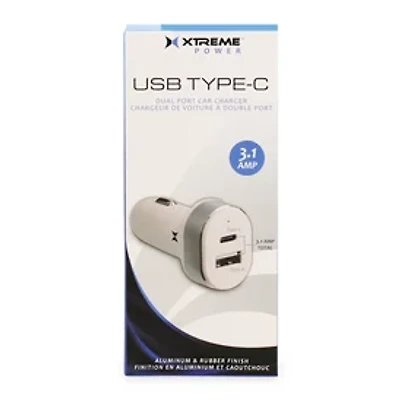 Dual Port USB-C & USB-Car Charger