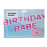 'Birthday Babe' Happy Birthday Banner 6ft