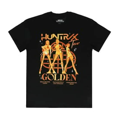 KPop Demon Hunters HUNTRX Golden Tour Graphic Tee