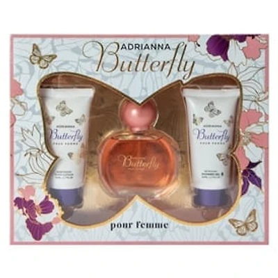 Adrianna Butterfly Pour Femme Women's Fragrance Gift Set 3-Piece