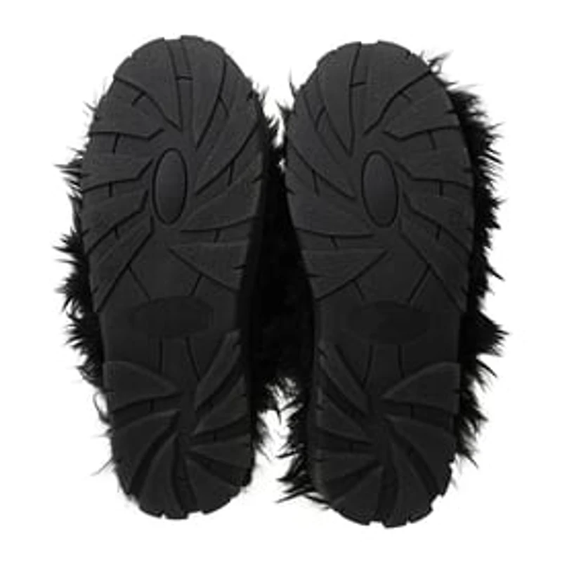 Ladies Faux Fur Fuzzy Slippers