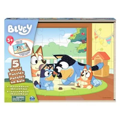 Bluey™ Wood Puzzles 5-Count