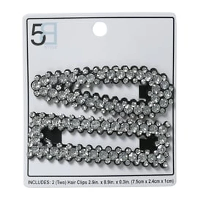 Rhinestone Hair Clips 2-Pack