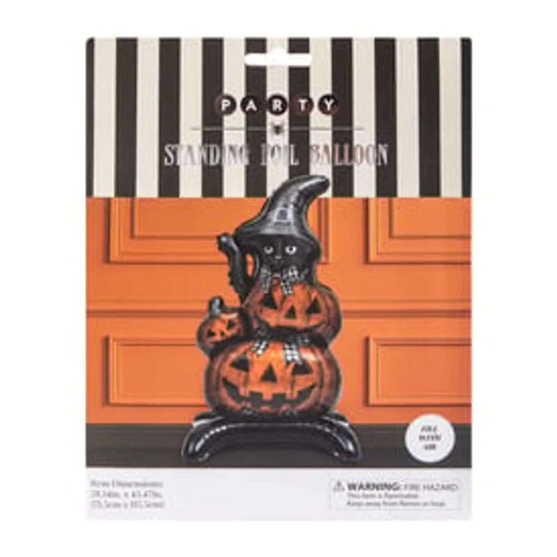 Halloween Party Standing Cat Foil Balloon