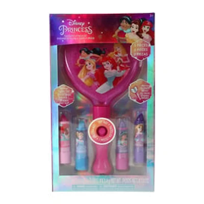 Disney Princess Light-Up Mirror & Flavored Lip Balm 5-Piece Set