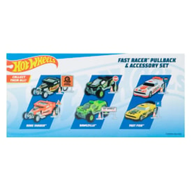 Hot Wheels® Fast Racer™ Pullback & Accessory Kit