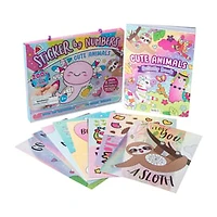 Sticker By Numbers Cute Animals Set