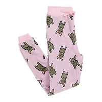 Juniors Plush Lounge Pants - French Bulldog