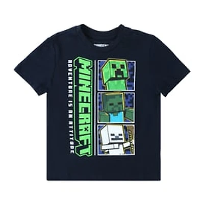 Kids Minecraft Adventure Mentality Graphic Tee